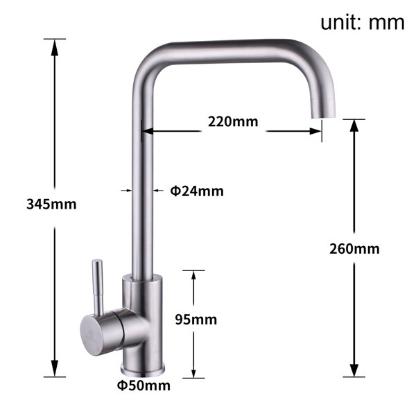 Belfry Kitchen Einhebel-Küchenarmatur Dyson | Wayfair.de